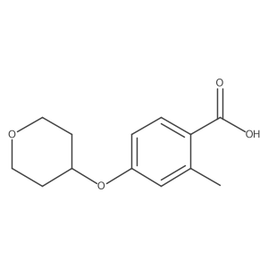 2-Methyl-4-(oxan-4-yloxy)benzoic acid Structure