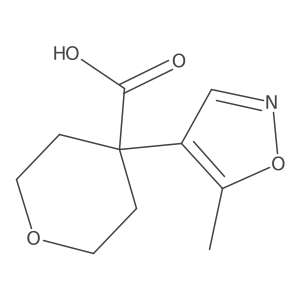 4-(5-Methyl-1,2-oxazol-4-yl)oxane-4-carboxylic acid Structure