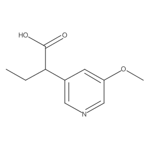 2-(5-Methoxypyridin-3-yl)butanoic acid Structure