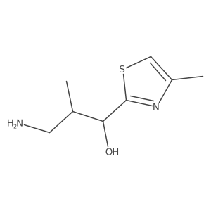 3-Amino-2-methyl-1-(4-methyl-1,3-thiazol-2-yl)propan-1-ol Structure