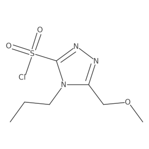 5-(methoxymethyl)-4-propyl-4H-1,2,4-triazole-3-sulfonyl chloride结构式