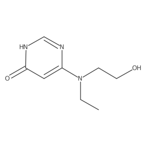 6-[Ethyl(2-hydroxyethyl)amino]-3,4-dihydropyrimidin-4-one结构式