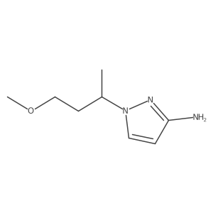 1-(4-methoxybutan-2-yl)-1H-pyrazol-3-amine结构式