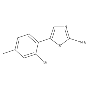 5-(2-Bromo-4-methylphenyl)thiazol-2-amine Structure