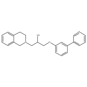 1-(3,4-dihydroisoquinolin-2(1H)-yl)-3-(3-(pyridin-3-yl)phenoxy)propan-2-ol Structure