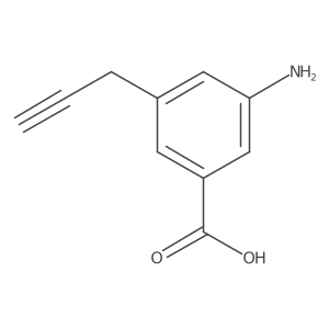 3-Amino-5-prop-2-ynylbenzoic acid Structure