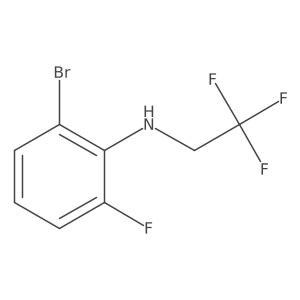 2-bromo-6-fluoro-N-(2,2,2-trifluoroethyl)aniline Structure