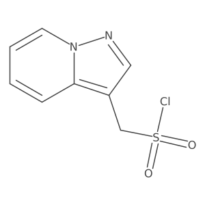 {Pyrazolo[1,5-a]pyridin-3-yl}methanesulfonyl chloride结构式