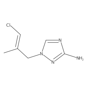 1-(3-Chloro-2-methylprop-2-en-1-yl)-1H-1,2,4-triazol-3-amine Structure