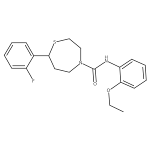 N-(2-ethoxyphenyl)-7-(2-fluorophenyl)-1,4-thiazepane-4-carboxamide结构式
