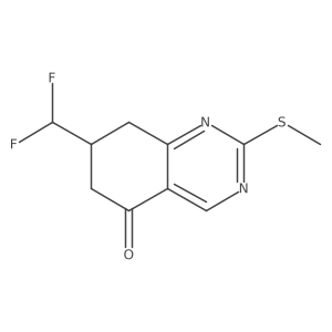 7-(Difluoromethyl)-2-(methylthio)-7,8-dihydroquinazolin-5(6H)-one Structure