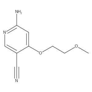 6-Amino-4-(2-methoxyethoxy)nicotinonitrile结构式