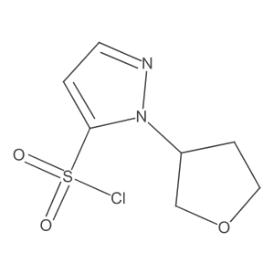 1-(Oxolan-3-yl)-1H-pyrazole-5-sulfonyl chloride Structure
