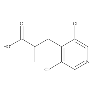 3-(3,5-Dichloropyridin-4-yl)-2-methylpropanoic acid Structure