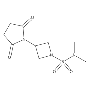 3-(2,5-dioxopyrrolidin-1-yl)-N,N-dimethylazetidine-1-sulfonamide结构式