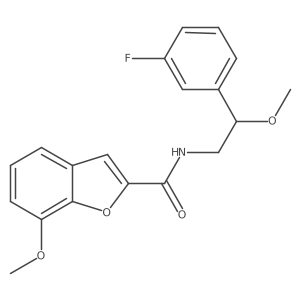 N-(2-(3-fluorophenyl)-2-methoxyethyl)-7-methoxybenzofuran-2-carboxamide Structure
