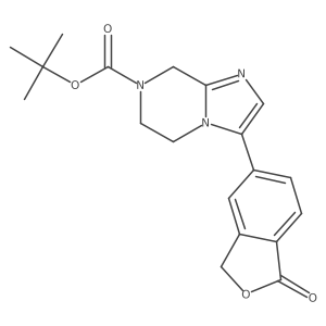 tert-butyl 3-(1-oxo-3H-2-benzofuran-5-yl)-6,8-dihydro-5H-imidazo[1,2-a]pyrazine-7-carboxylate结构式