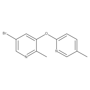 5-Bromo-2-methyl-3-[(5-methyl-2-pyridinyl)oxy]pyridine结构式