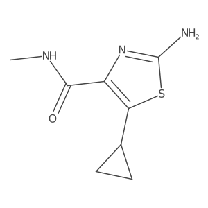 2-Amino-5-cyclopropyl-N-methyl-4-thiazolecarboxamide Structure
