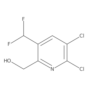 (5,6-Dichloro-3-(difluoromethyl)pyridin-2-yl)methanol结构式