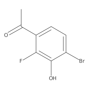 4'-Bromo-2'-fluoro-3'-hydroxyacetophenone结构式