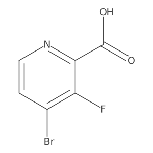 4-Bromo-3-fluoropicolinic acid结构式
