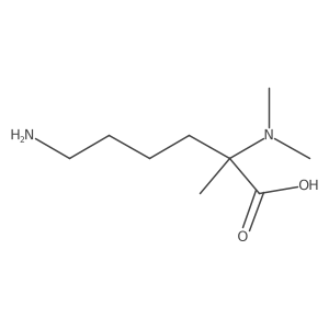 6-Amino-2-(dimethylamino)-2-methylhexanoic acid结构式