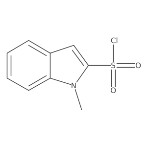1-methyl-1H-indole-2-sulfonyl chloride结构式