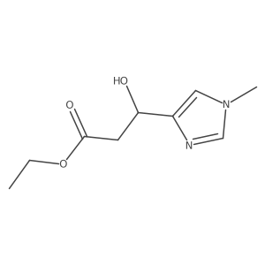 Ethyl 3-Hydroxy-3-(1-methyl-4-imidazolyl)propanoate Structure