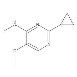 2-cyclopropyl-5-methoxy-N-methylpyrimidin-4-amine Structure