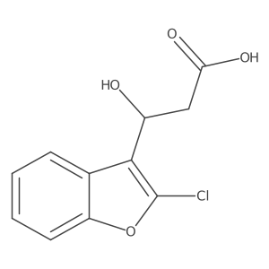3-(2-Chloro-1-benzofuran-3-yl)-3-hydroxypropanoic acid结构式
