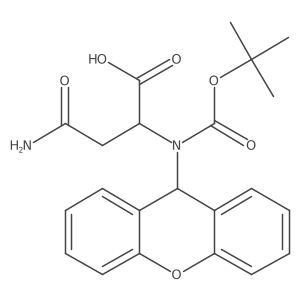 N2-(tert-Butoxycarbonyl)-N2-(9H-xanthen-9-yl)-L-asparagine结构式
