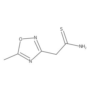 2-(5-Methyl-1,2,4-oxadiazol-3-yl)ethanethioamide Structure