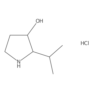 2-Isopropyl-3-pyrrolidinol hydrochloride结构式