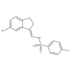 N'-(6-Bromo-2,3-dihydro-1H-inden-1-ylidene)-4-methylbenzenesulfonohydrazide结构式
