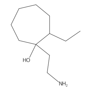 1-(2-Aminoethyl)-2-ethylcycloheptan-1-ol Structure