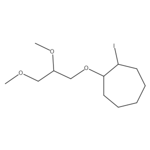 1-(2,3-Dimethoxypropoxy)-2-iodocycloheptane结构式