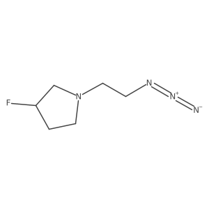 1-(2-Azidoethyl)-3-fluoropyrrolidine结构式
