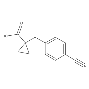 1-(4-Cyanobenzyl)cyclopropane-1-carboxylic acid Structure
