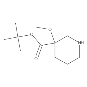 Tert-butyl 3-methoxypiperidine-3-carboxylate Structure