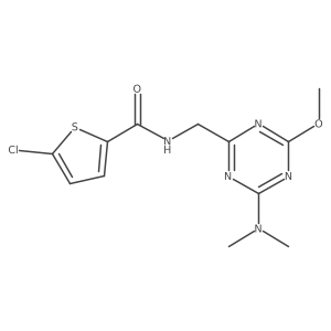 5-chloro-N-((4-(dimethylamino)-6-methoxy-1,3,5-triazin-2-yl)methyl)thiophene-2-carboxamide Structure