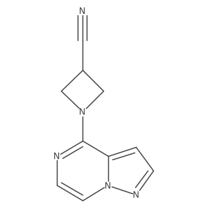 1-(Pyrazolo[1,5-a]pyrazin-4-yl)azetidine-3-carbonitrile结构式