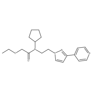 N-cyclopentyl-2-ethoxy-N-(2-(3-(pyridin-4-yl)-1H-pyrazol-1-yl)ethyl)acetamide Structure