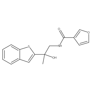 N-(2-(benzo[b]thiophen-2-yl)-2-hydroxypropyl)furan-3-carboxamide Structure