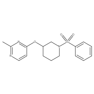 2-Methyl-4-((1-(phenylsulfonyl)piperidin-3-yl)oxy)pyrimidine Structure