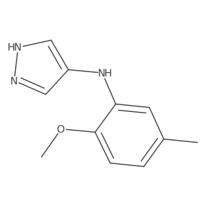 N-(2-Methoxy-5-methylphenyl)-1H-pyrazol-4-amine结构式