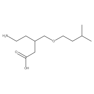 5-Amino-3-[(3-methylbutoxy)methyl]pentanoic acid Structure