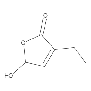 3-Ethyl-5-hydroxy-2,5-dihydrofuran-2-one结构式
