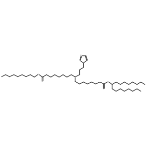 Heptadecan-9-yl 8-((3-(1H-1,2,3-triazol-1-yl)propyl)(8-(nonyloxy)-8-oxooctyl)amino)octanoate Structure