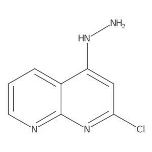 2-Chloro-4-hydrazinyl-1,8-naphthyridine结构式